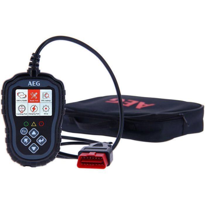 Herramienta de diagnóstico - AEG - OBD2 Evol 2 - Prueba de arranque - Estado del circuito de carga - Lectura de códigos de avería