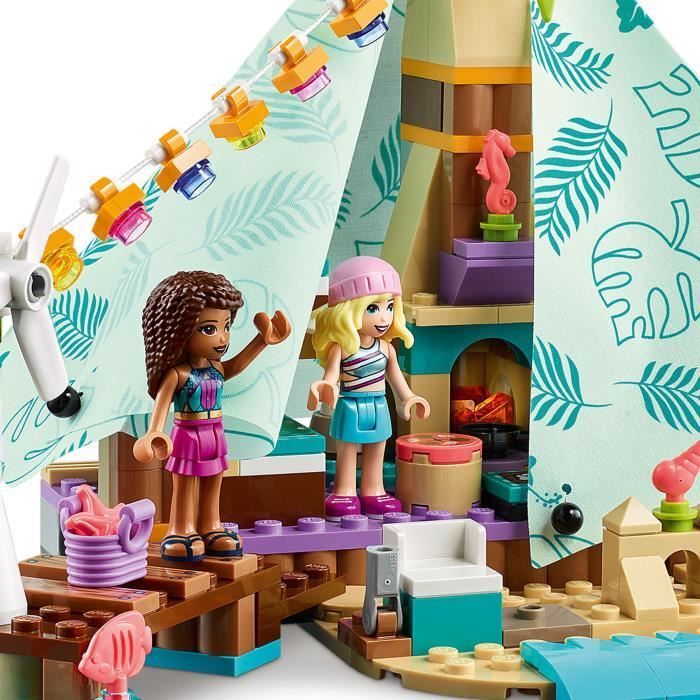 LEGO® 41700 Friends Camping Glamour Glamping Set, Toy for Girls and Boys Ages 6+ with 3 Mini-Dolls and Accessories