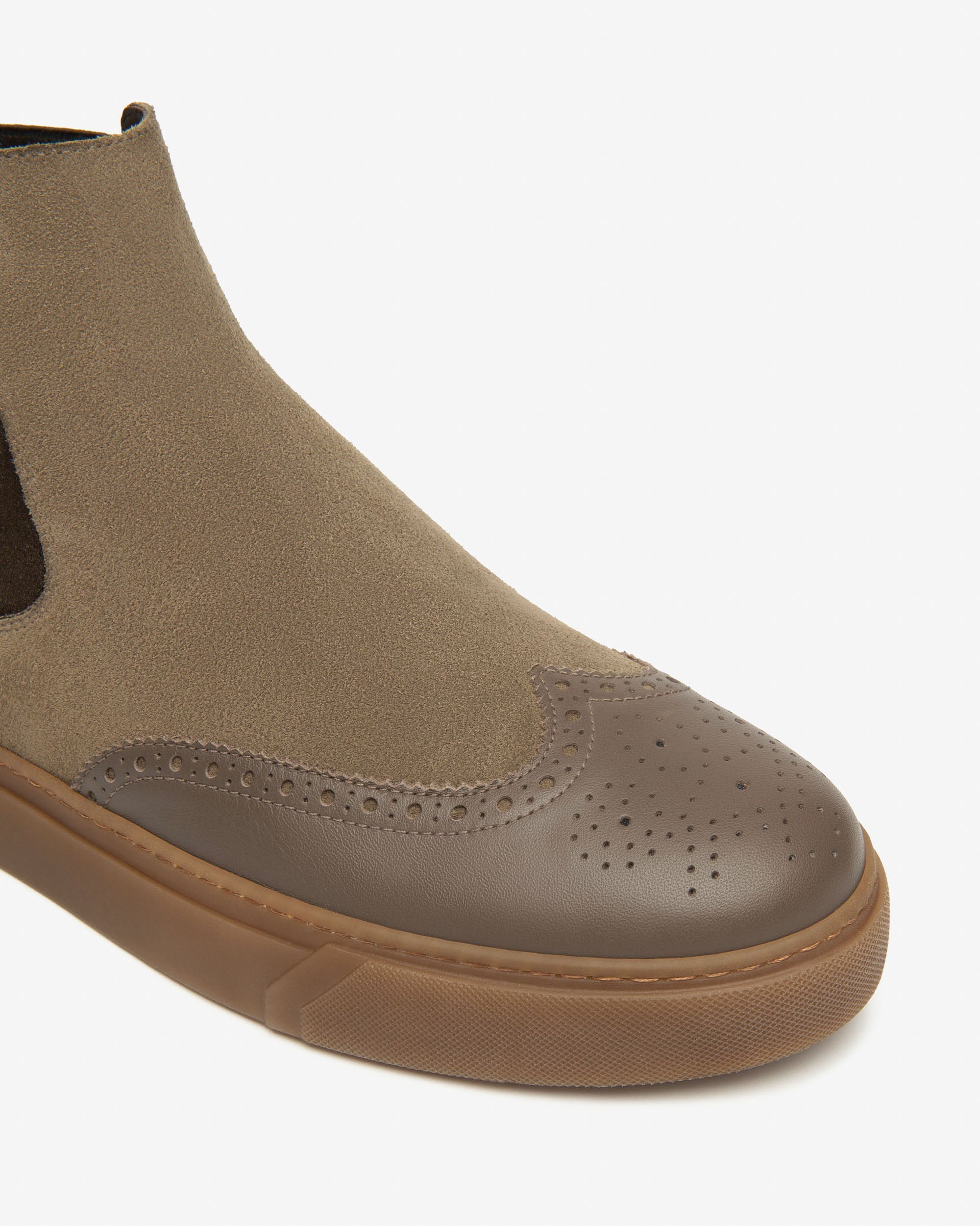  Bottines Chelsea pour homme en daim et cuir