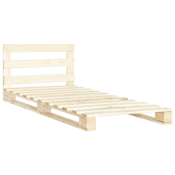 Łóżko Drewniane Rama Łóżka Sofa Brązowe Do Sypialni Pokoju 100 x 200 cm
