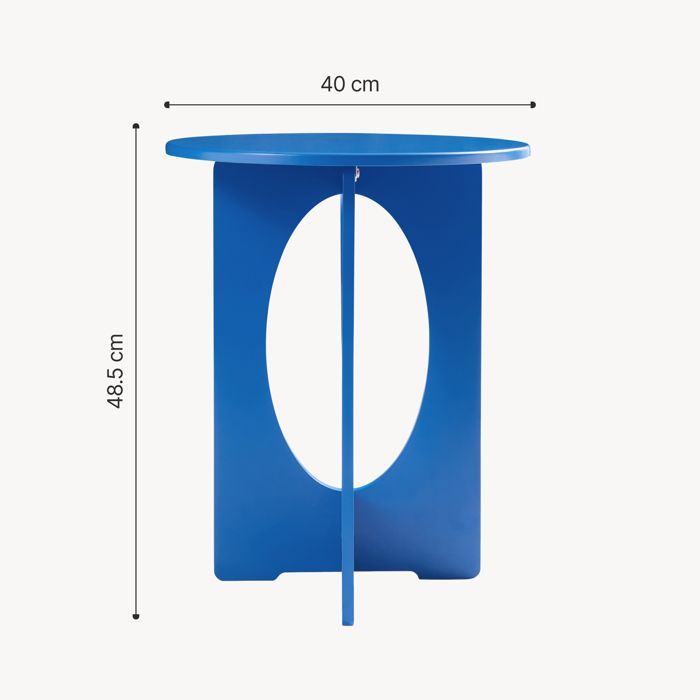 Table d'appoint Podeldsvin 49 x 40 cm bleu royal
