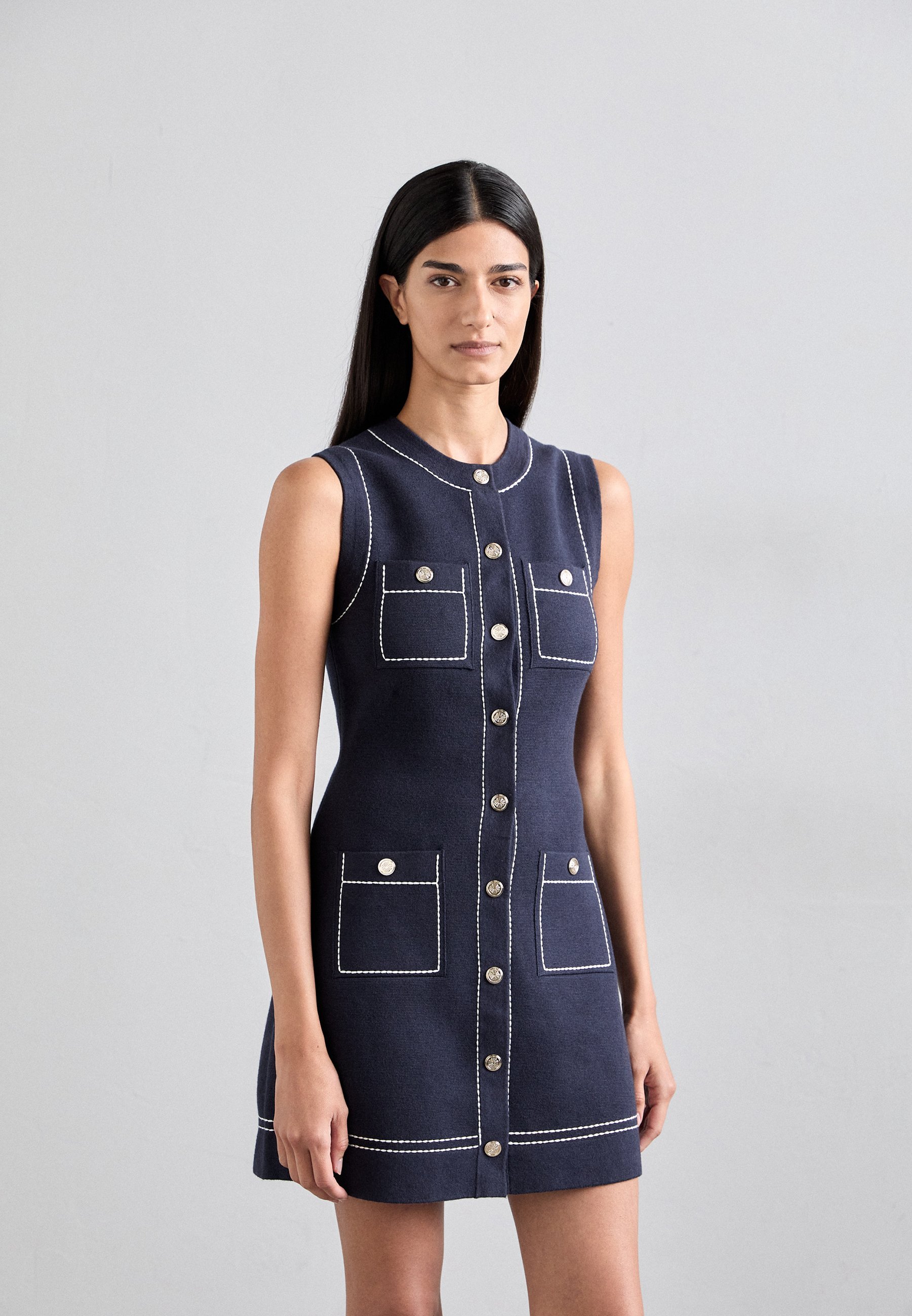 Maje ROUSSAILLON - Vestido jumper - azul marinho
