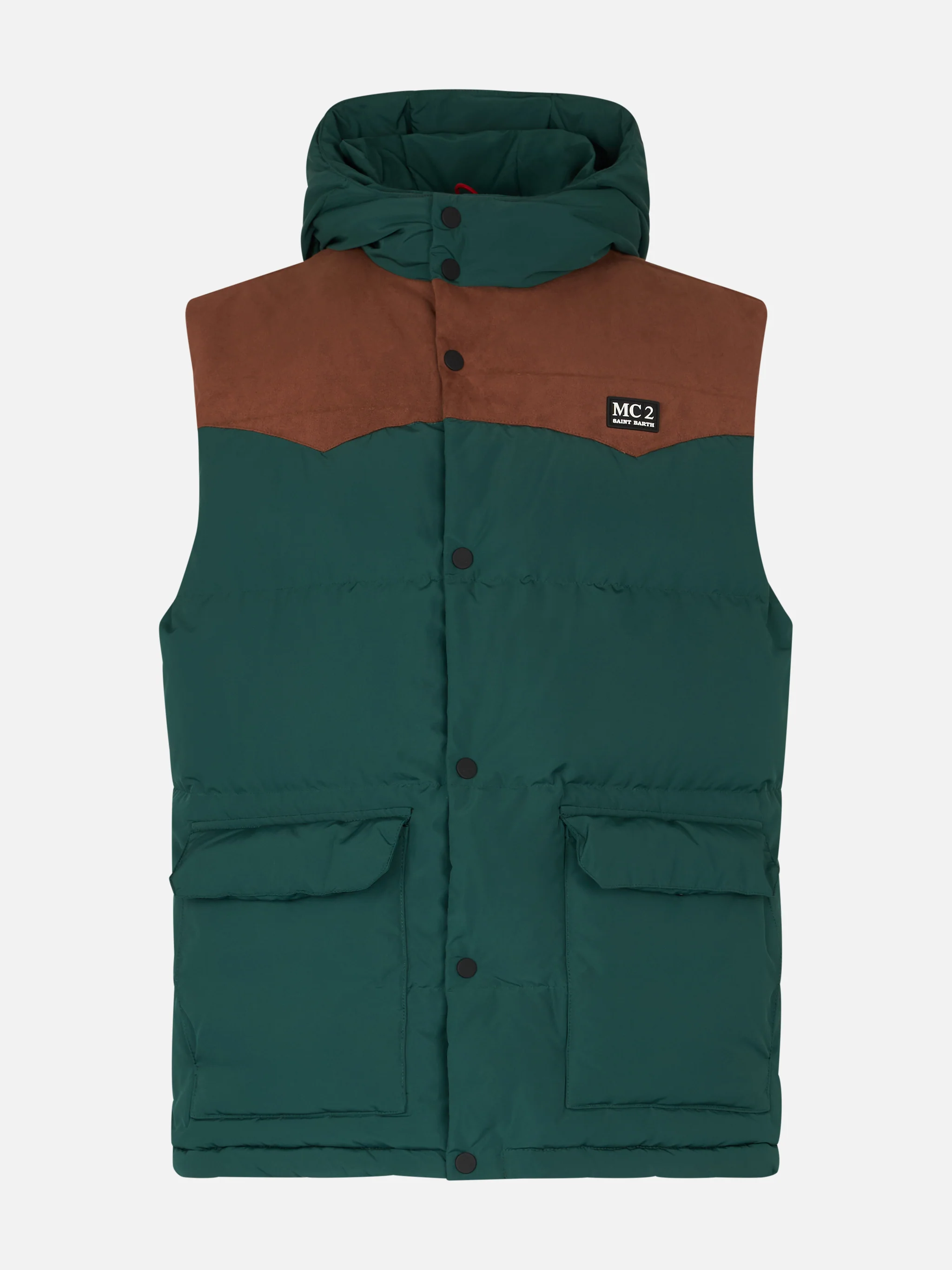 Groen donsvest voor heren