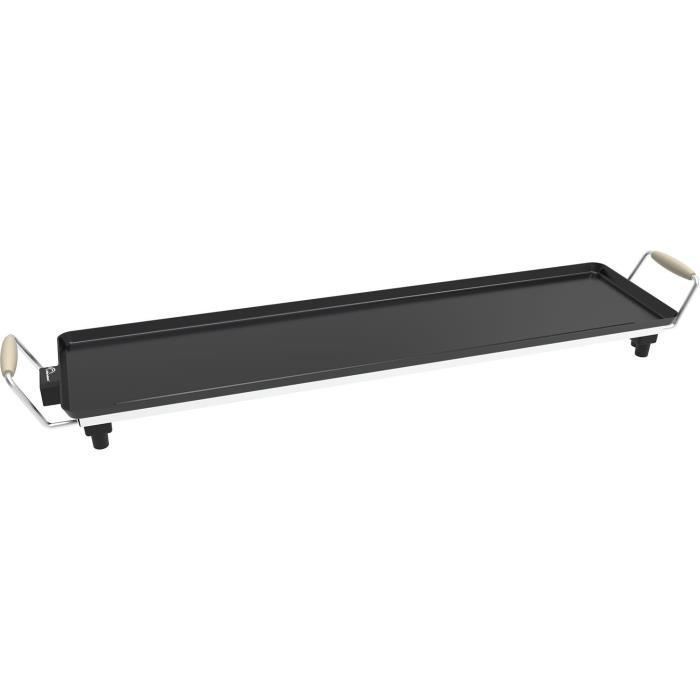 Piastra elettrica LITTLE BALANCE - Legno 90 - Superficie di cottura 90x23 cm - Rivestimento antiaderente senza PFAS - 2000 W