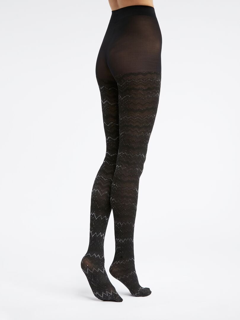 'DIM' transparante panty - ZWART