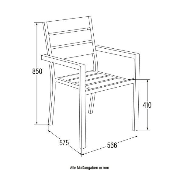 Gartenstuhl MADERA, Set de 4