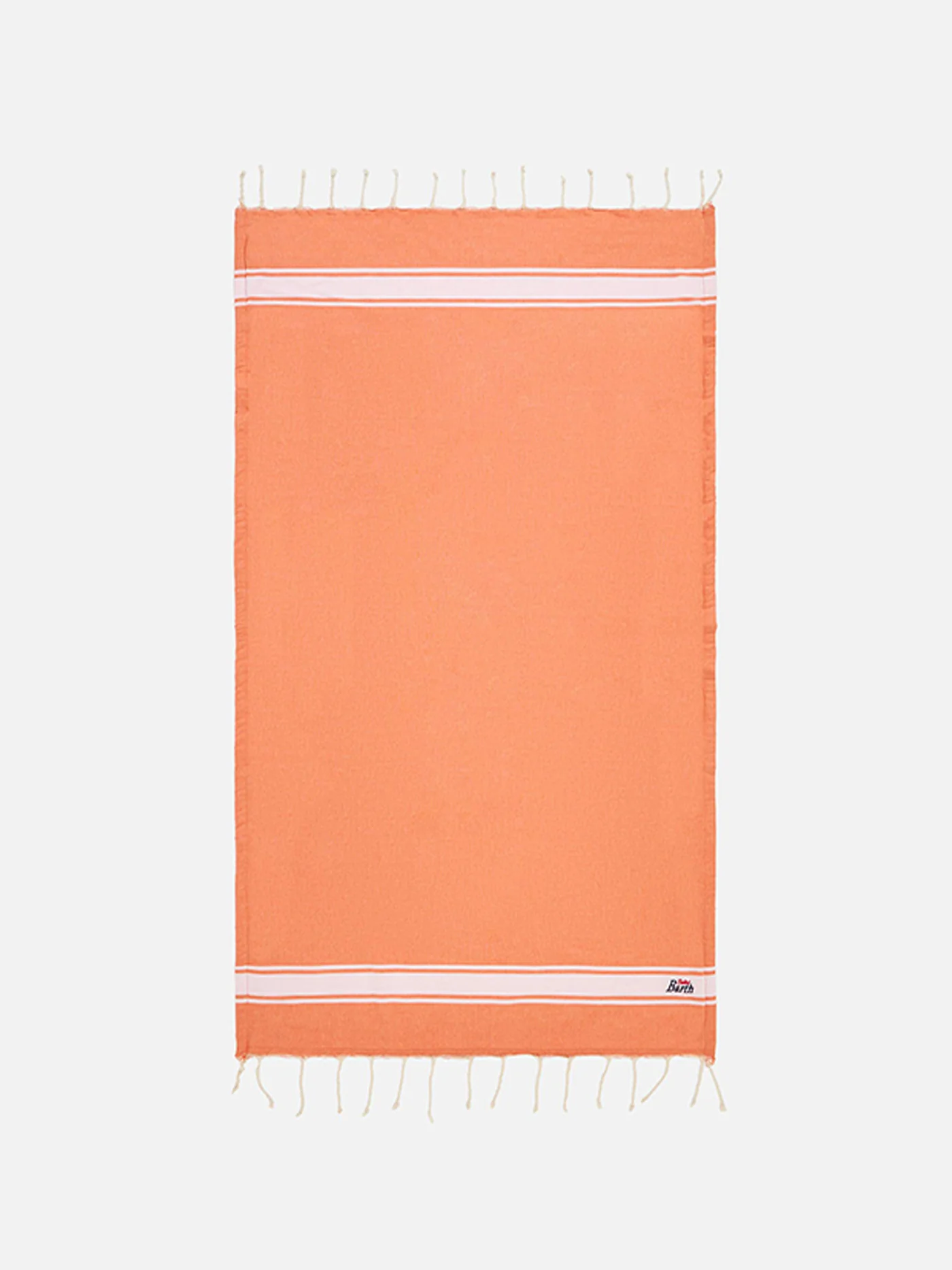 Cobertor fouta laranja fluorescente forrado com esponja