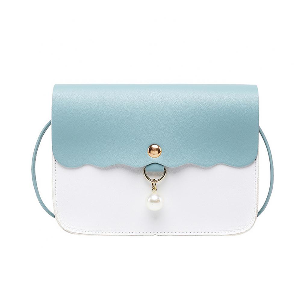 Sac bandoulière femme 2020, orné de perles, style écolière, en cuir PU, petit format, idéal pour les voyages et les sorties quotidiennes.