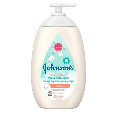 Johnson's Baby losjon za obraz in telo Cotton Touch 500 ml 500 ml