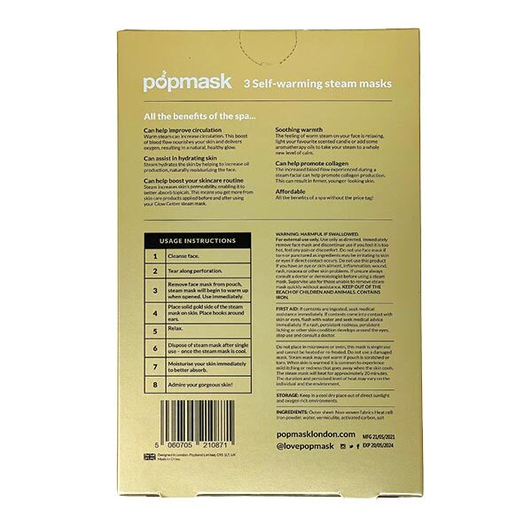 Popmask Glow Getter – 3 Dampf-Gesichtsmasken