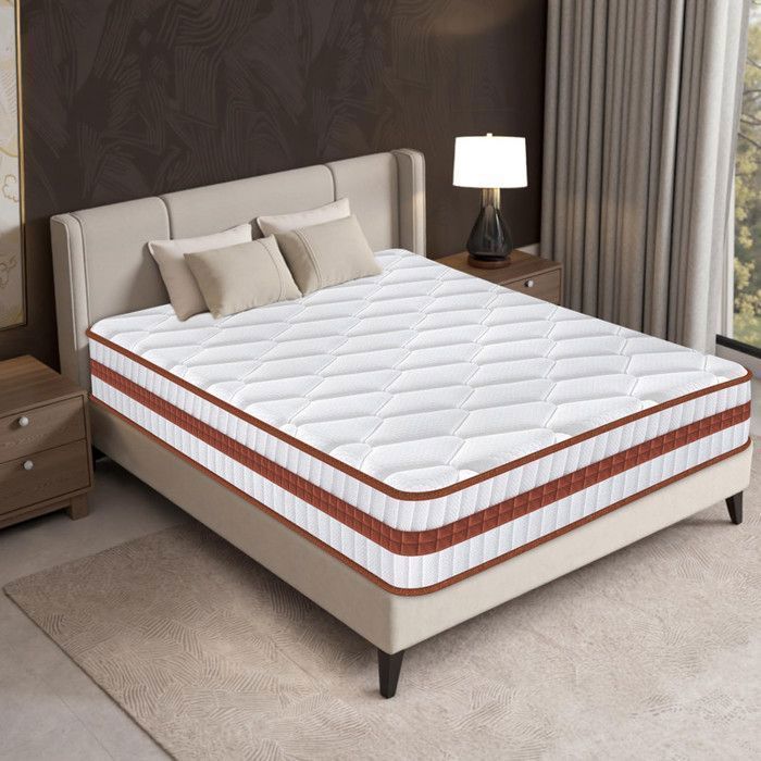 Matelas 90x190 cm - Ép 26 cm - Luxe - Ultra Respirante - Fermeté Moyenne - Matelas Mémoire de Forme - 10 Zones Soutien Parfait