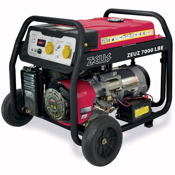 Groupe électrogène 4 temps essence 5500 W démarrage électrique