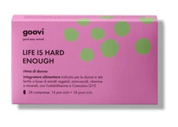 GOOVI Goovi Ritmo Donna - suplemento alimentar para antes e depois do ciclo menstrual (28 comprimidos) para o bem-estar da mulher.