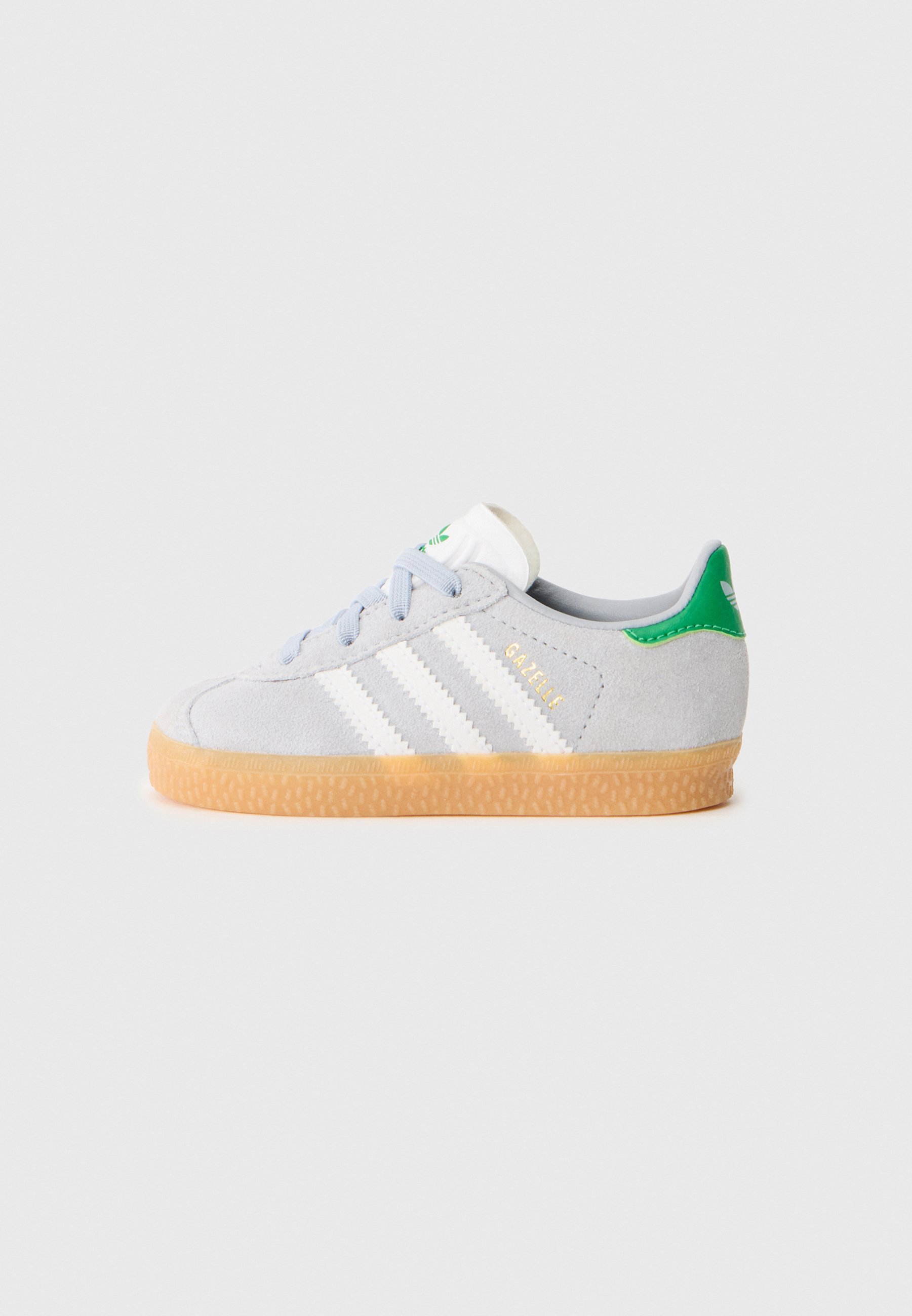 adidas Originals GAZELLE UNISEXE - Baskets - argentées/blanches/vertes