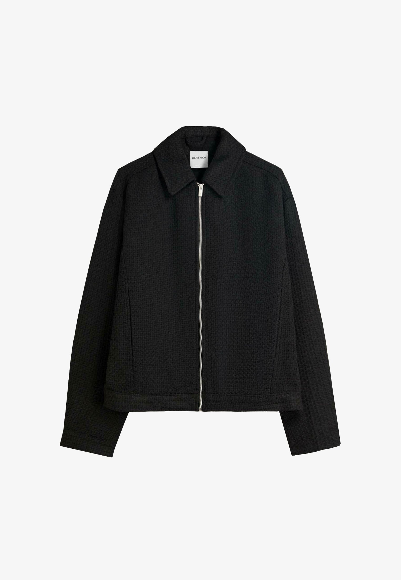 Bershka RUSTIC BOXY FIT - Lichtgewicht jas - zwart