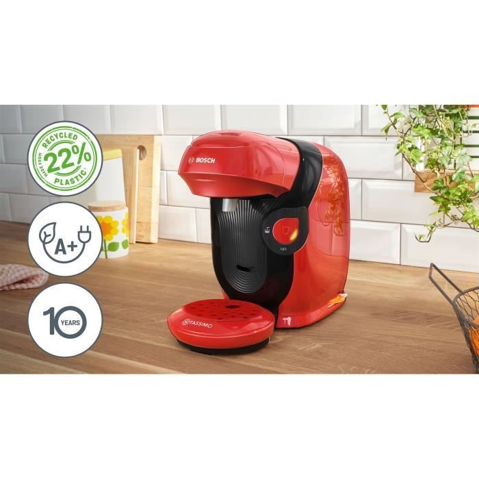 Multifunktions-Kaffeemaschine – BOSCH – TASSIMO – T11 Style rot – 1400 W