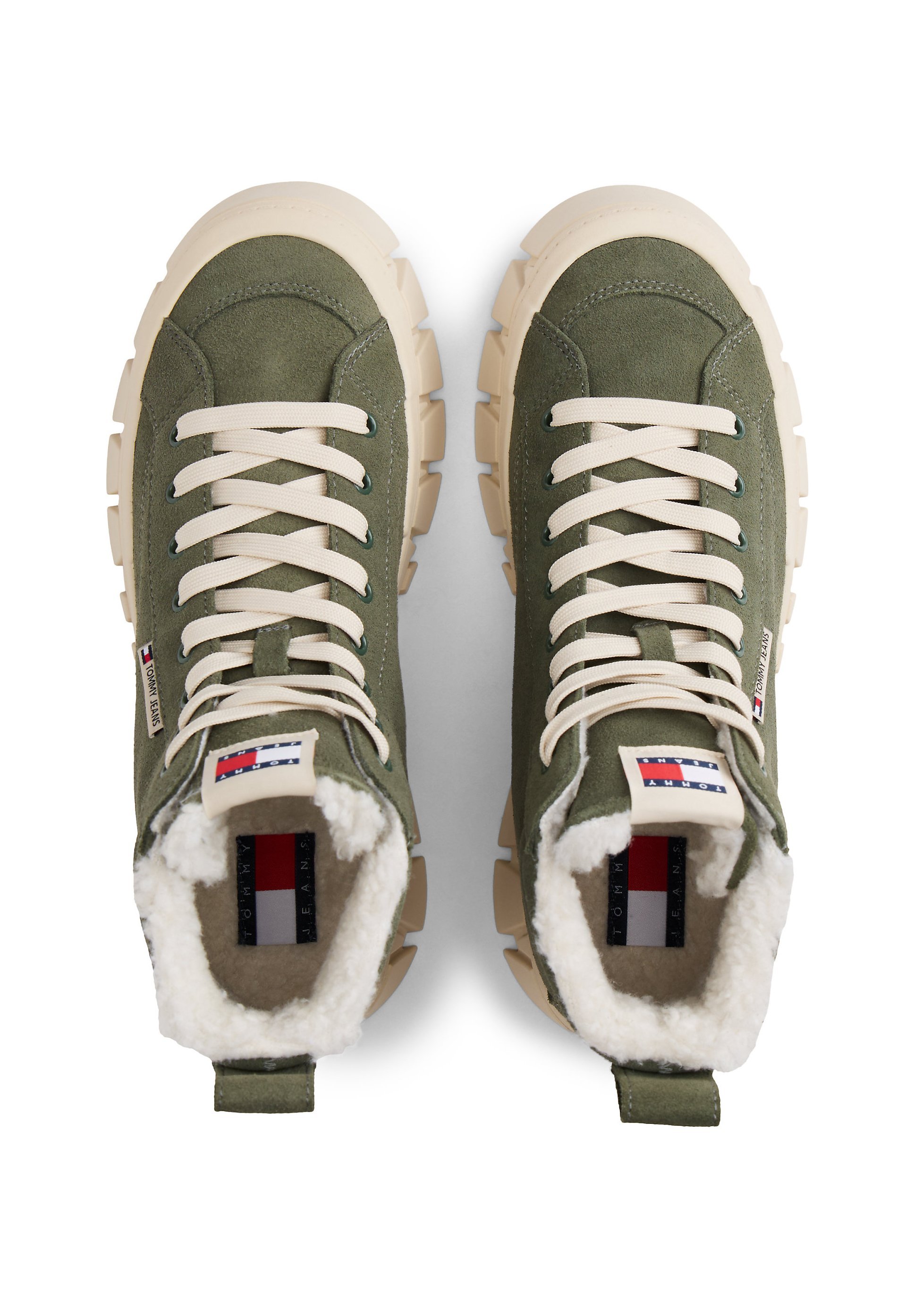Tommy Jeans VULC - Hoge sneakers - tin groen