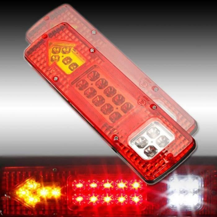 luces traseras LED de 12 V para camión, remolque, furgoneta, caravana, autocaravana *19 LED