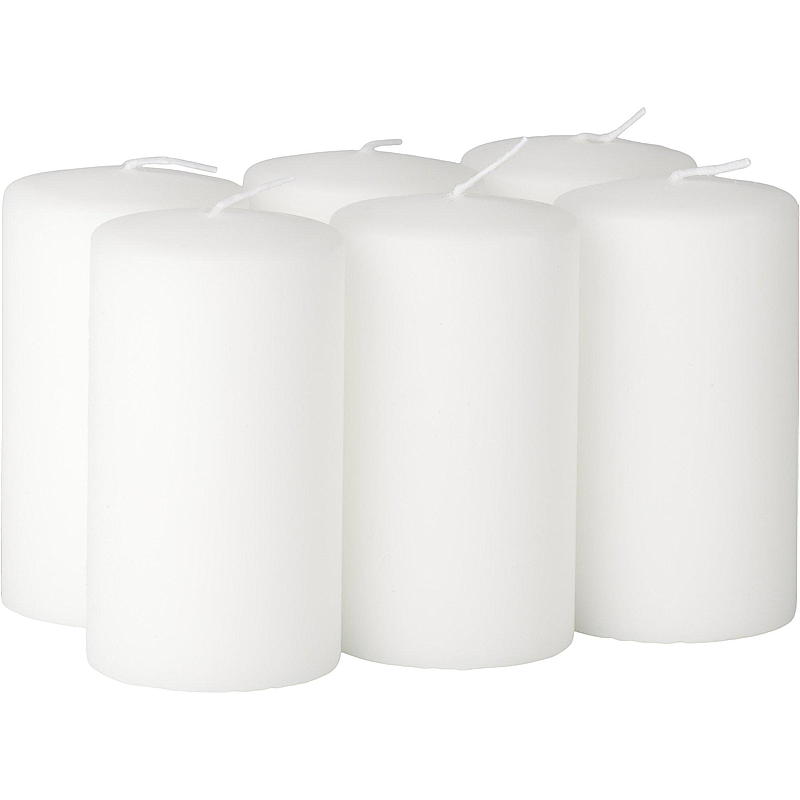 Vie Home Cube lys 6-pak 6x11 cm hvide