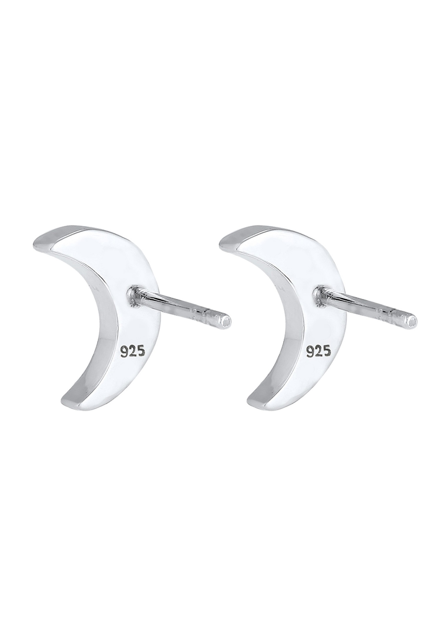 Elli Femmes demi-lune Astro avec cristaux en argent sterling 925