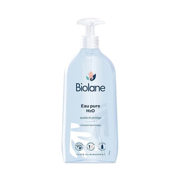 Biolane - Acqua Pura H2O - Detergente per Viso, Corpo e Zona Pannolino del Bambino - 750 ml