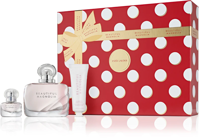 Conjunto de presente Estée Lauder Holiday Beautiful Magnolia Favorites Trio para mulheres