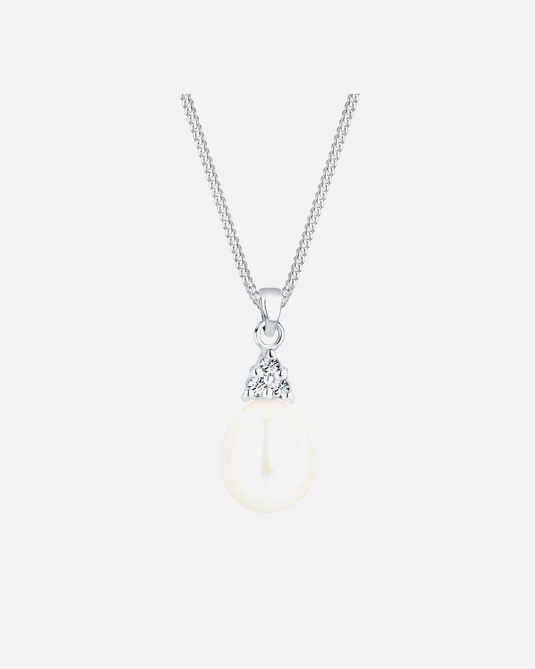 Elli PERLU  Perle de Culture d'Eau Douce Cristal Femme (925/1000) Argent