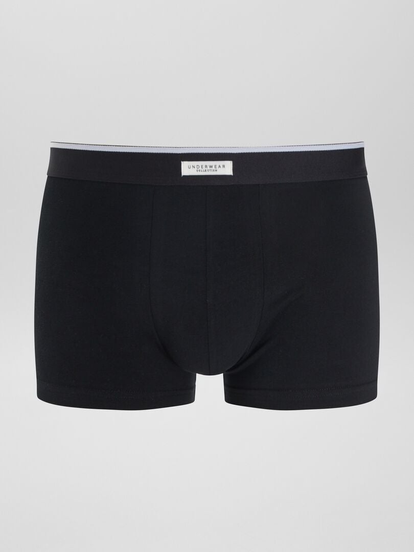 Conjunto de 3 bóxers elásticos - NEGRO