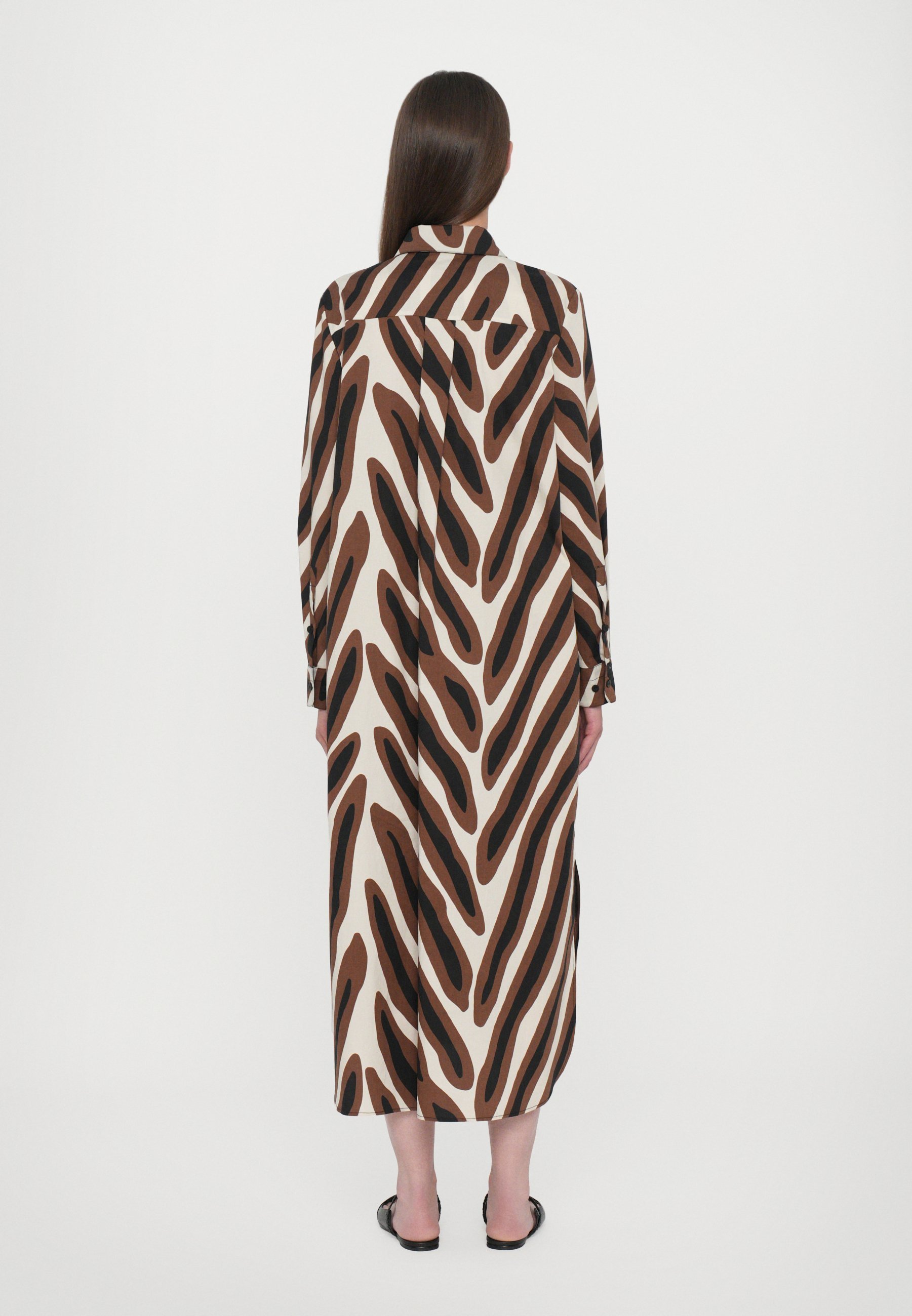 Diane von Furstenberg Karrington jurk - Overhemdjurk - bruin