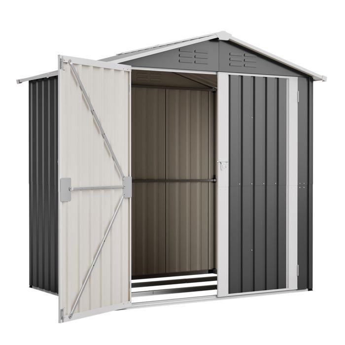 EVRYAE Metal Garden Shed with Ventilation and Lockable Door