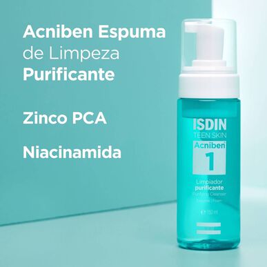Isdin Teen Skin Acniben 1 Purifying Cleanser -puhdistusvaahto 150 ml 150 ml