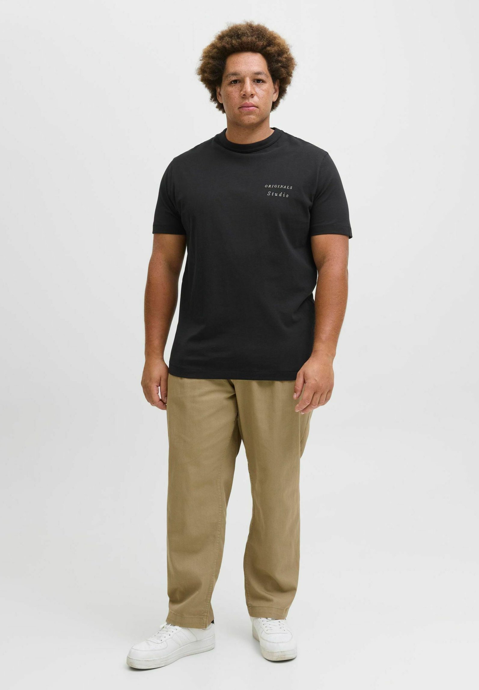 Jack & Jones T-shirt taglie forti - Stampa - nera