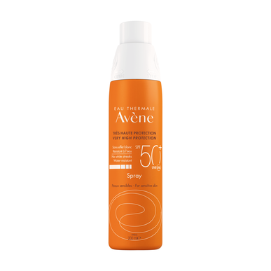 Avène Sun Care Sensitive Skin Spray SPF50 Solskyddsspray för kroppen för känslig hud 200 ml