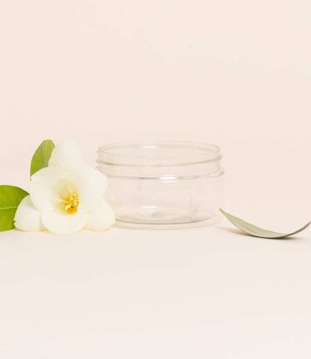 Pot PET transparent BASIC 100 ml - sans bouchage
