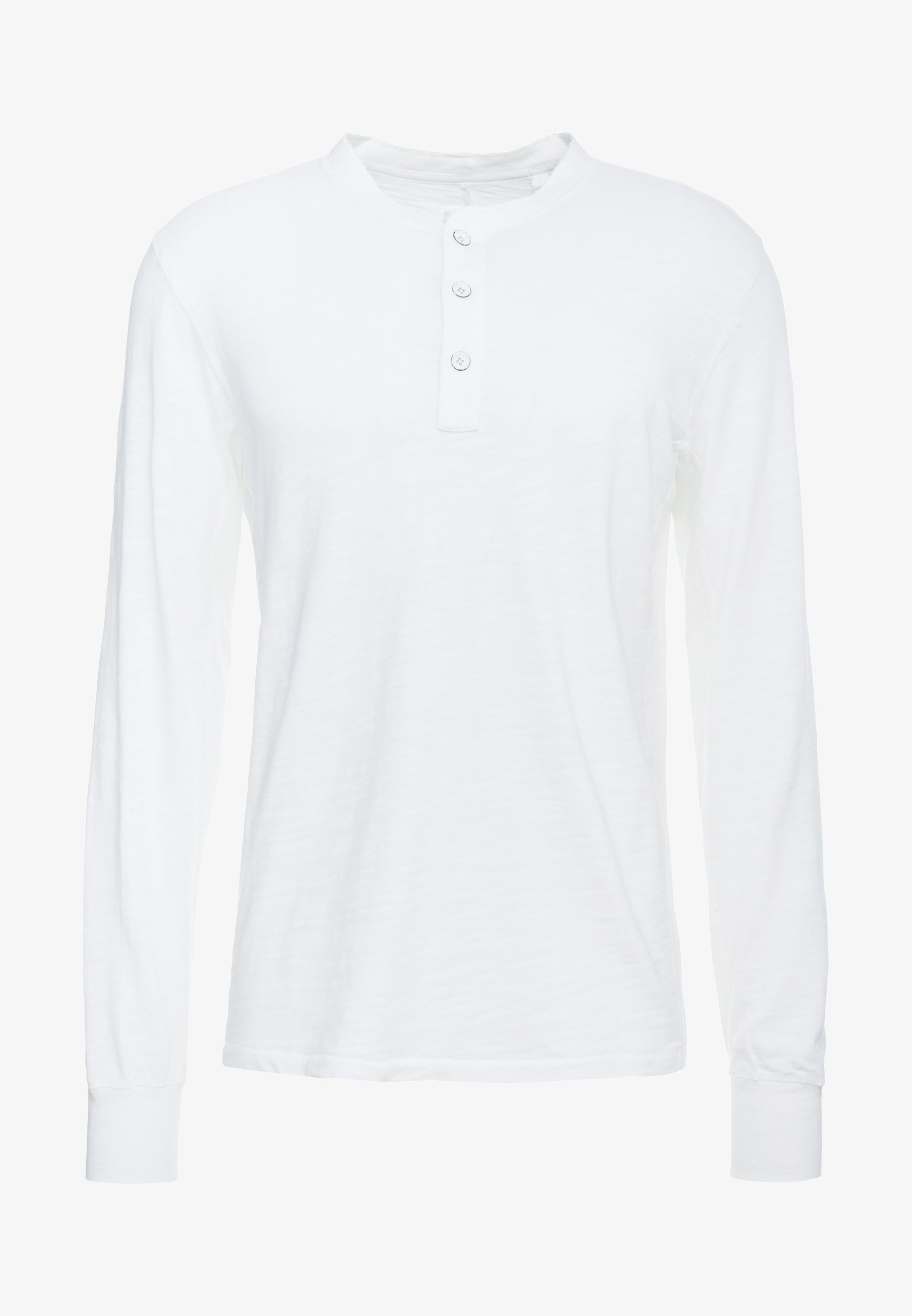 rag & bone CLASSIC HENLEY - Maglia a maniche lunghe - bianca