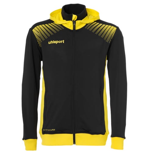 Veste à capuche Goal Tec noire/jaune citron Uhlsport