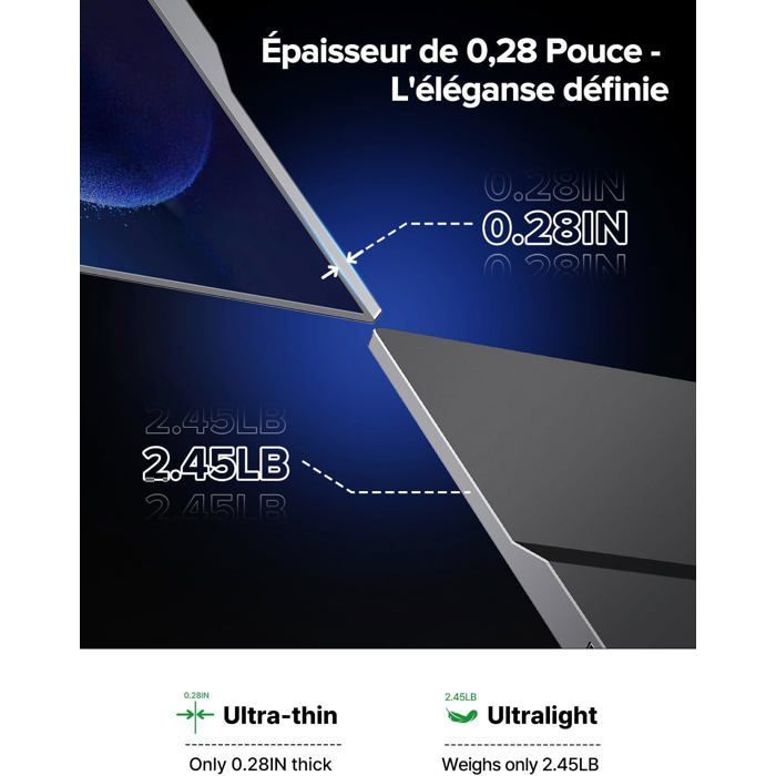 Écran tactile portable - CACTOSE - 15,6
