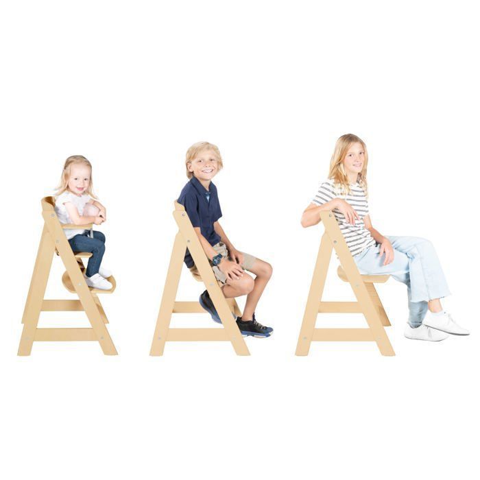 Convertible high chair - ROBA - SIT UP FLEX - From 6 months up to 70 kg - Natural wood