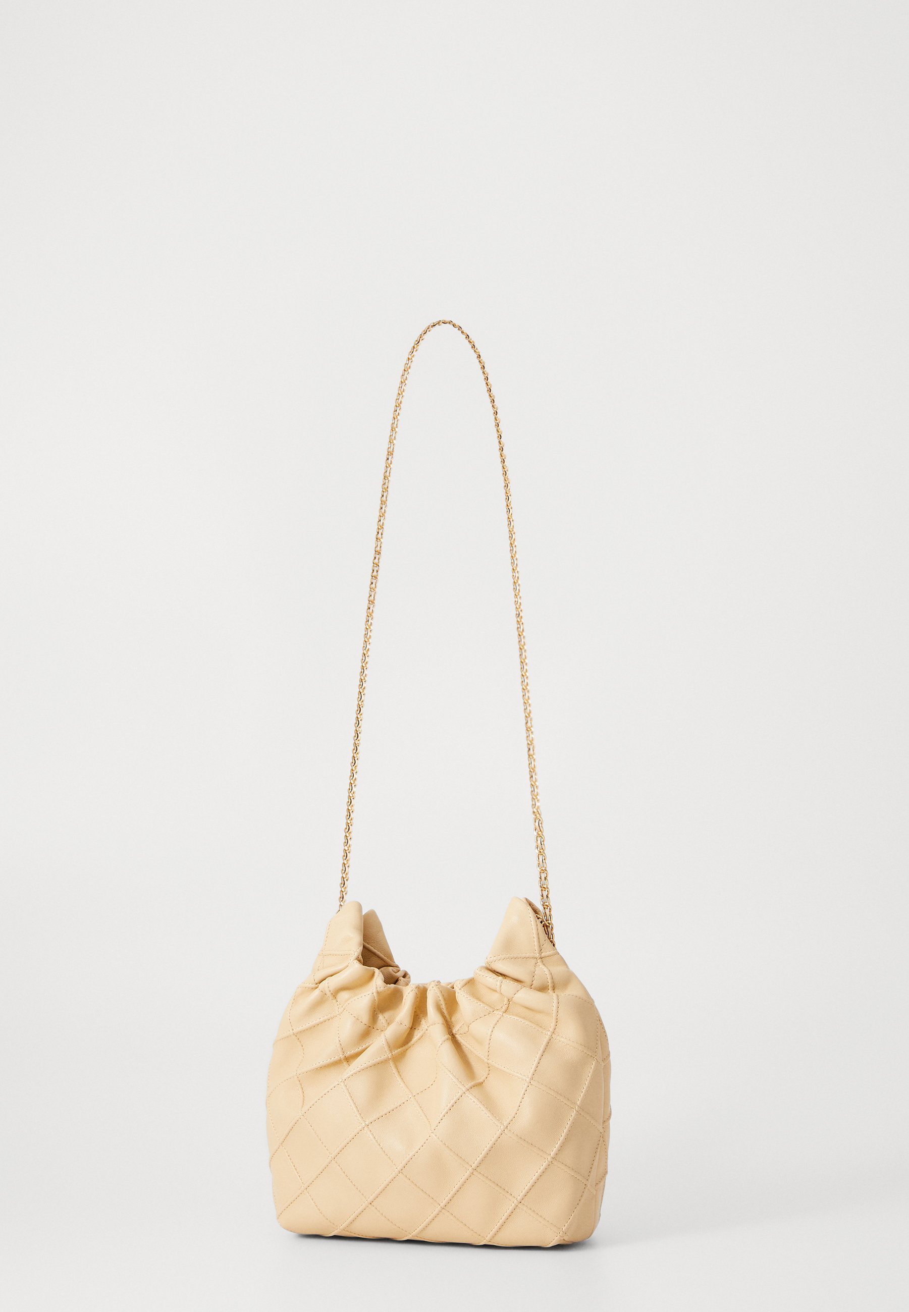Tory Burch FLEMING MINI rankinė - vanilės spalvos, minkšta