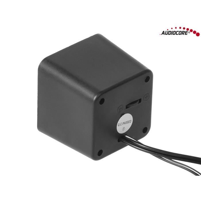 Enceinte Audiocore AC870B - Haut-parleurs d'ordinateur filaires 6W USB noir