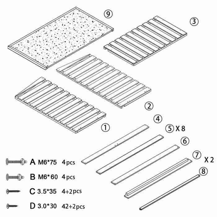 M MCombo Tablette en bois avec paroi arrière pour cheminée d'extérieur 1200, abri en bois avec couverture imperméable (naturel)