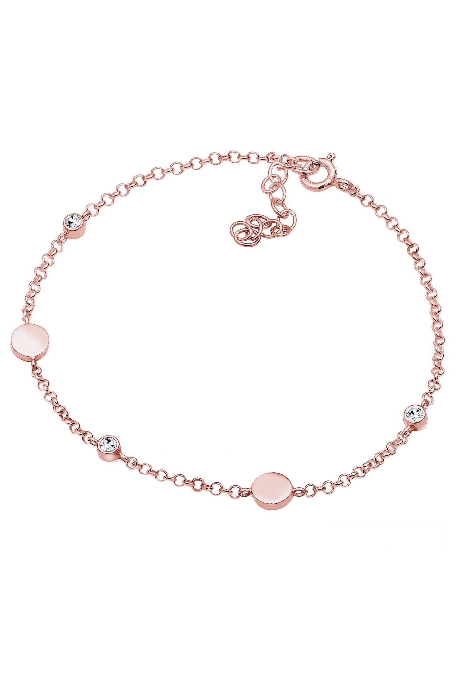 Elli Femmes avec plaquettes et cristaux en argent sterling 925