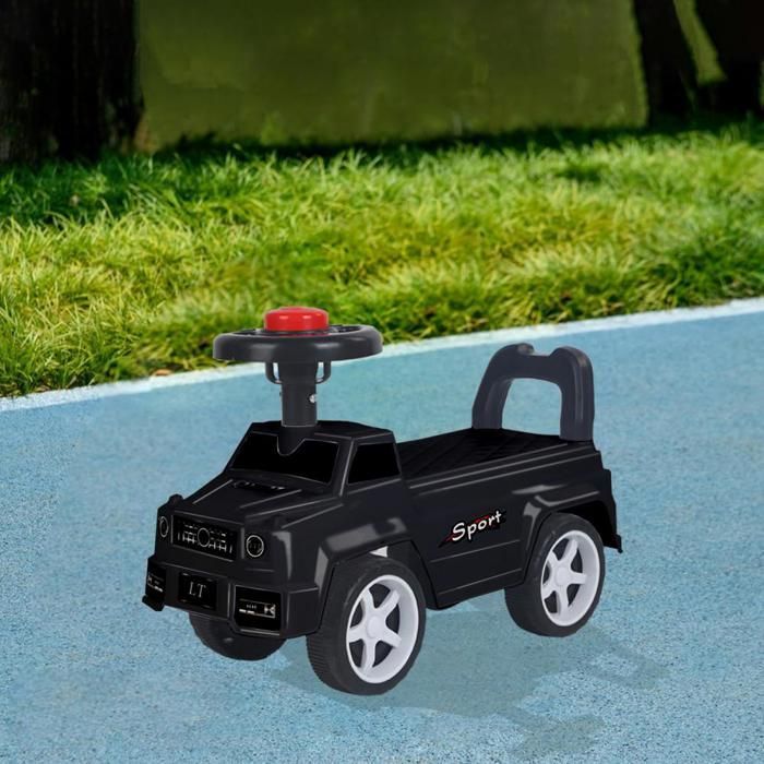 YIPEMA. POUSSETTE AVEC FILE, VEHICULE PORTEUR, ADAPTÉE AUX BÉBÉS DE 10 À 24 MOIS, 48*22*34CM, NOIR.