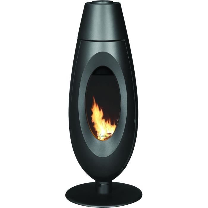 Poêle à bois - INVICTA Ovatio - 5 KW - bûches 32 cm