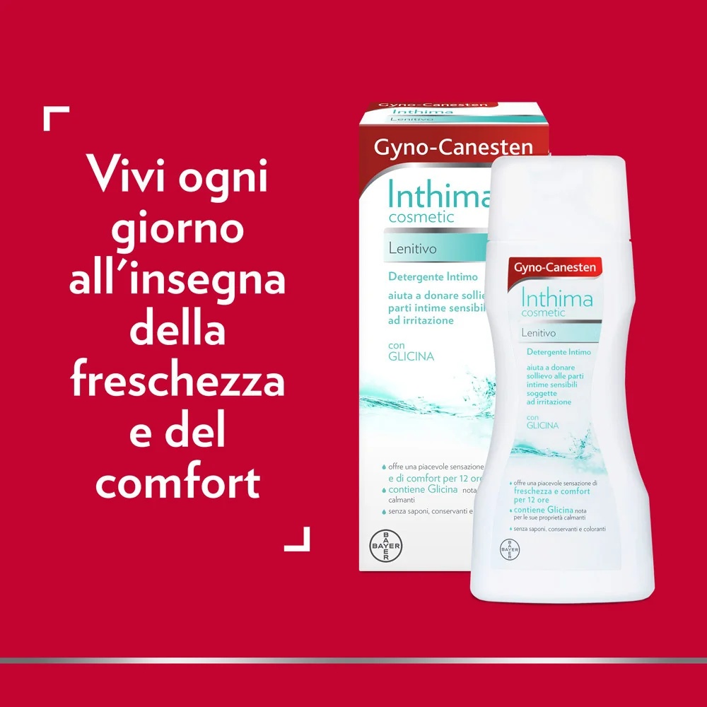 GYNOCANESTEN Gyno-Canesten Inthima gel intime apaisant pour l'hygiène intime quotidienne