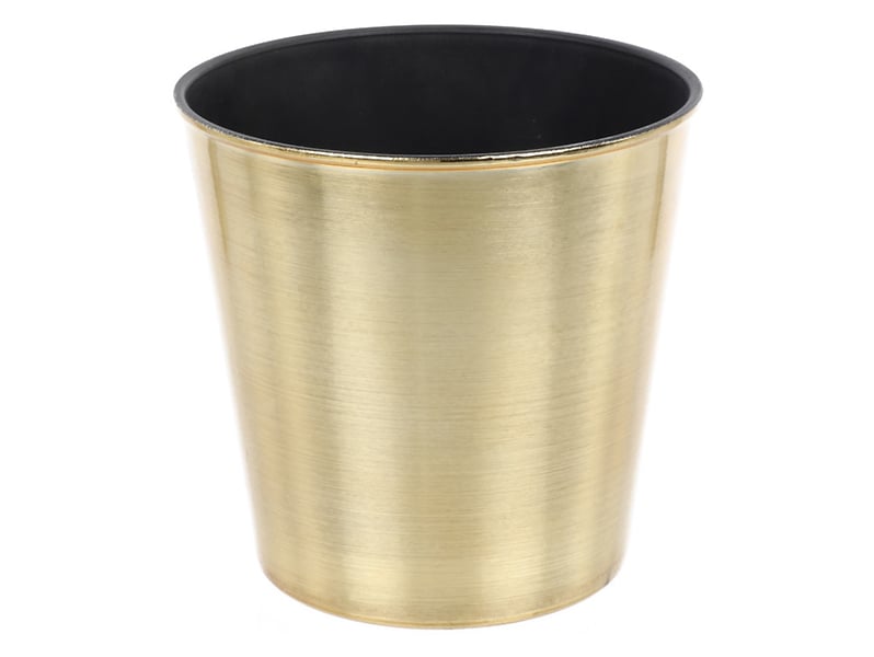 Osłonka na doniczkę plastikowa 13 cm złota