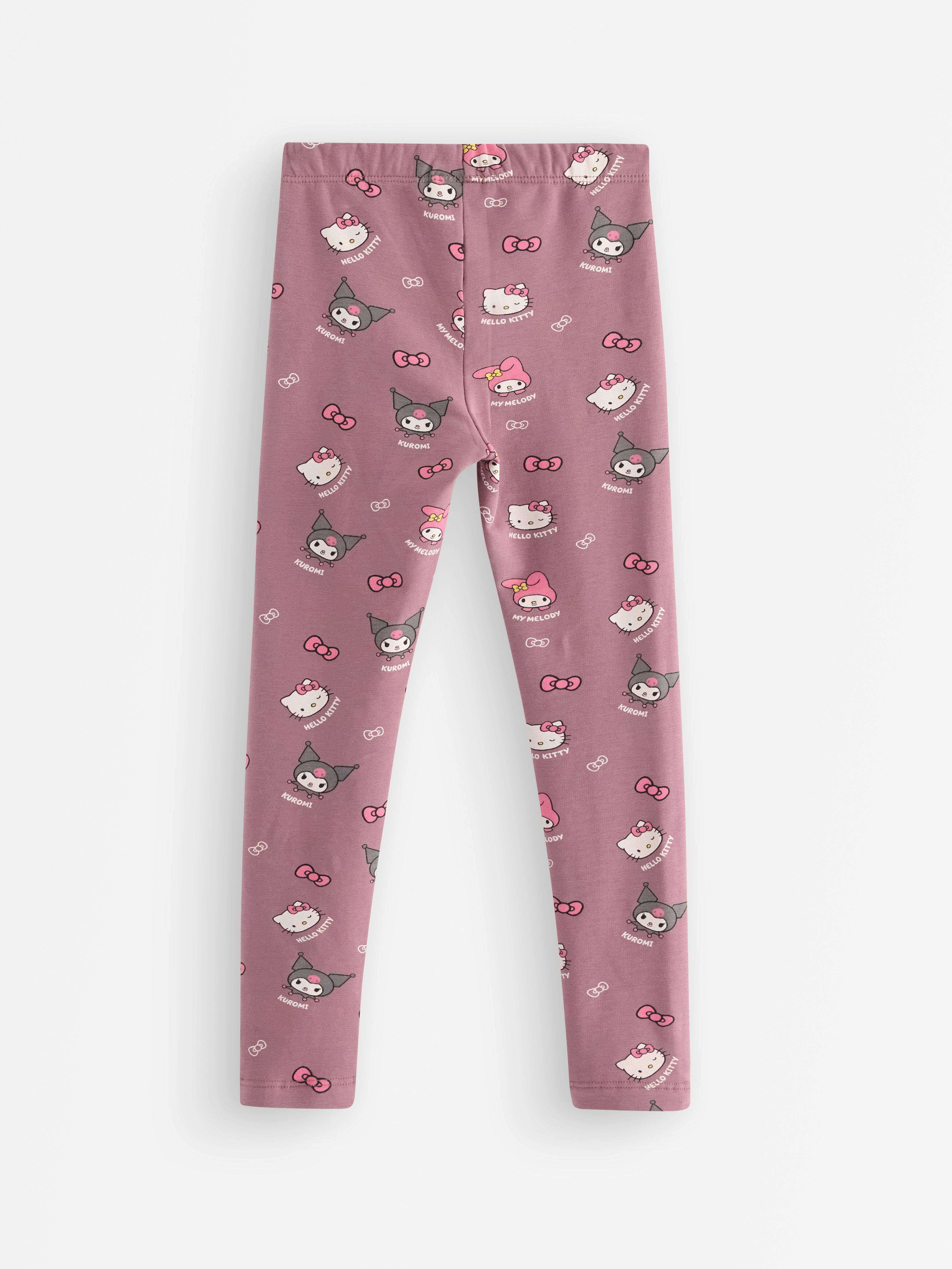 Hello Kitty i prijatelji helanke s četkanom unutrašnjom stranom boje Dusty Lilac