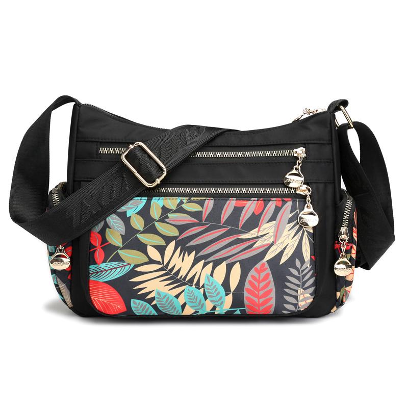 Sac bandoulière fleuri, nouveauté 2019, sac à bandoulière frais pour femme, style champêtre, imperméable, sac de loisirs ou de voyage, sac messager hobo tendance