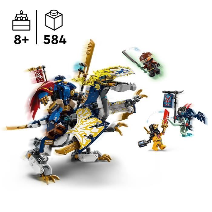 LEGO NINJAGO 71843 Mech Drago di Rogue - Set di costruzioni per bambini di 8 anni
