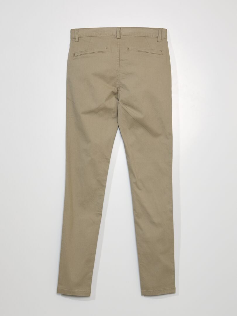 Calça chino skinny tamanho G34 - BEGE